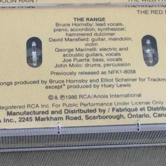 Sealed Bruce Hornsby and the Range Cassette Tape The Way It Is Album - Picture 4 of 5